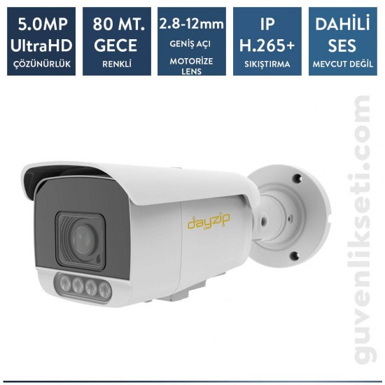 Dayzip DZ-FC5212B 5mp ip Bullet Motorize Kamera